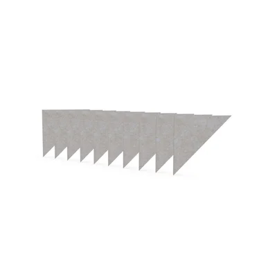 Acoustic panel Narbutas Pet, triangle, 200 x 200 x 9 mm, PET felt, 10 pcs, light beige