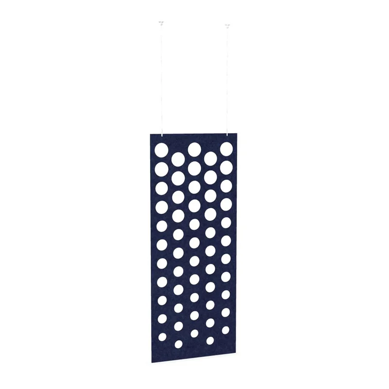 Acoustic panel Narbutas Pet Disco, 800 x 2000 x 9 mm, PET felt, dark blue