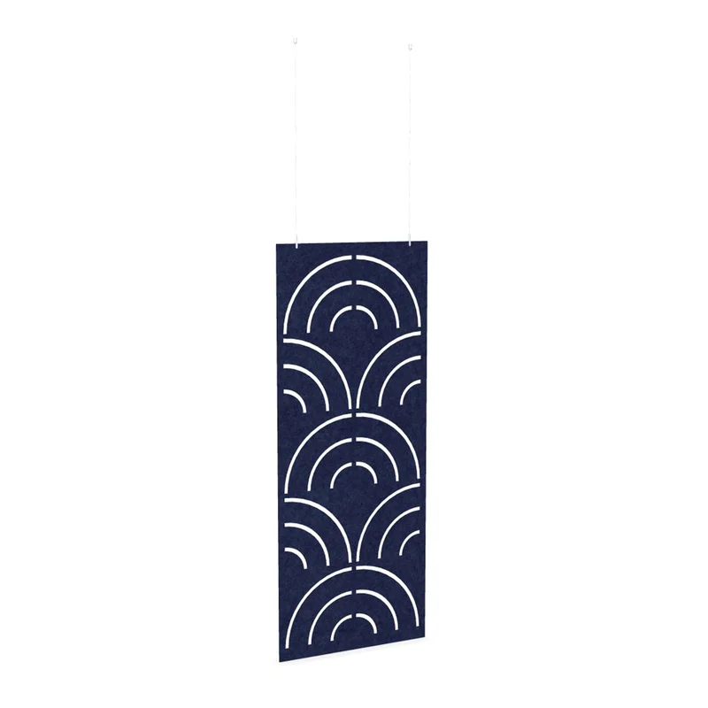Acoustic panel Narbutas Pet Disco, 800 x 200 x 9 mm, PET felt, dark blue