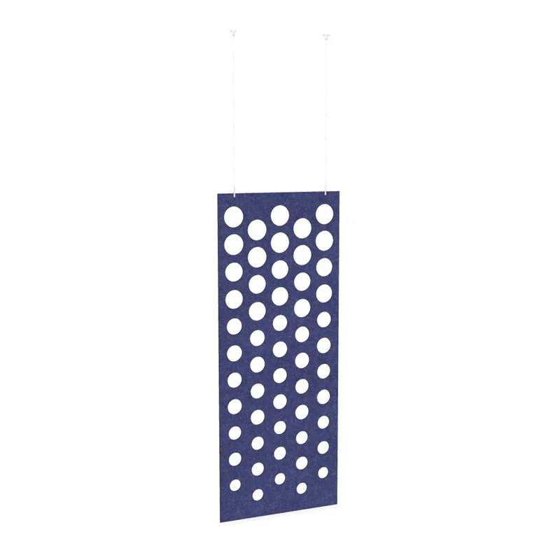 Acoustic panel Narbutas Pet Disco, 800 x 2000 x 9 mm, PET felt, blue
