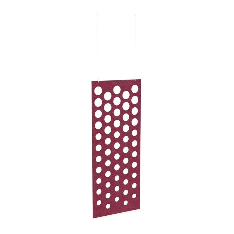 Acoustic panel Narbutas Pet Disco, 800 x 2000 x 9 mm, PET felt, dark pink