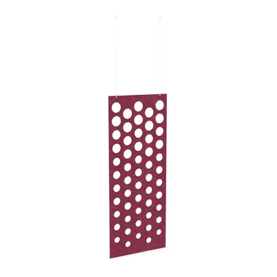 Acoustic panel Narbutas Pet Disco, 800 x 2000 x 9 mm, PET felt, dark pink