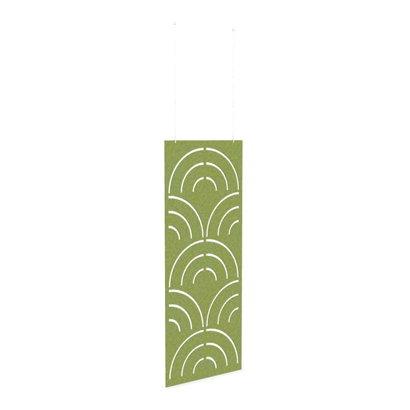 Acoustic panel Narbutas Pet Disco, 800 x 200 x 9 mm, PET felt, lime