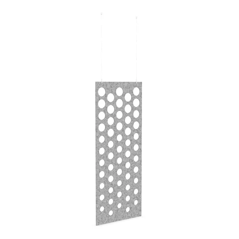 Acoustic panel Narbutas Pet Disco, 800 x 2000 x 9 mm, PET felt, light gray