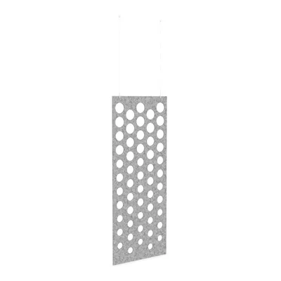 Acoustic panel Narbutas Pet Disco, 800 x 2000 x 9 mm, PET felt, light gray