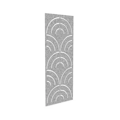 Acoustic panel Narbutas Pet Disco, 800 x 200 x 9 mm, PET felt, light gray