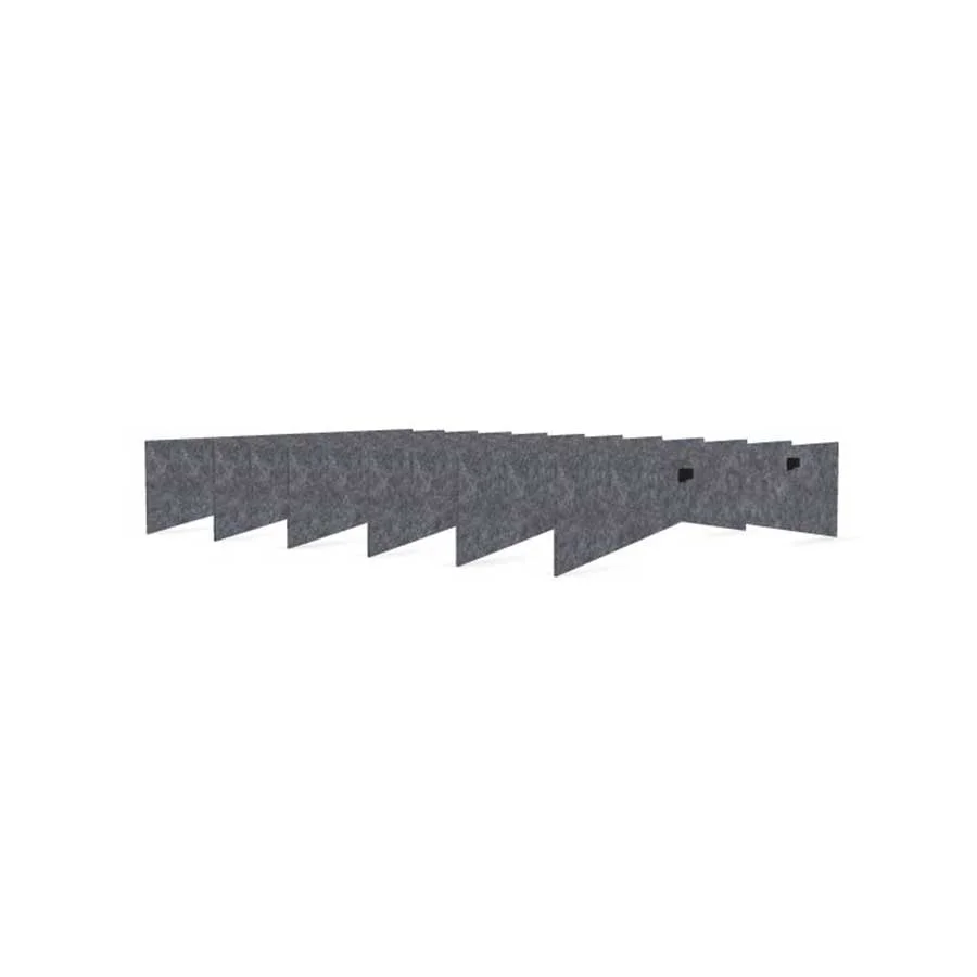 Acoustic baffle Narbutas Blade, 1200 x 1710 x 280 mm, PET felt, gray