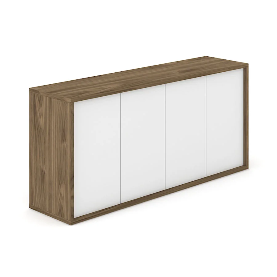 Cabinet Narbutas Nova Executive, 1600 x 350 x 750 mm, chipboard, amber oak melamine