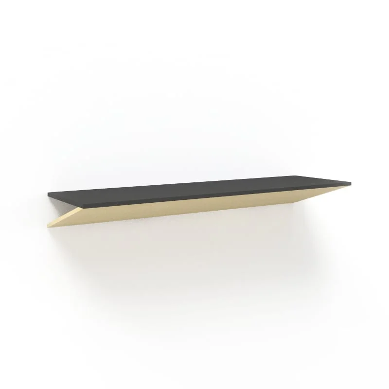 Shelf Narbutas Move&Lead, 1600 x 350 x 128 mm, black HPL top, ash veneer