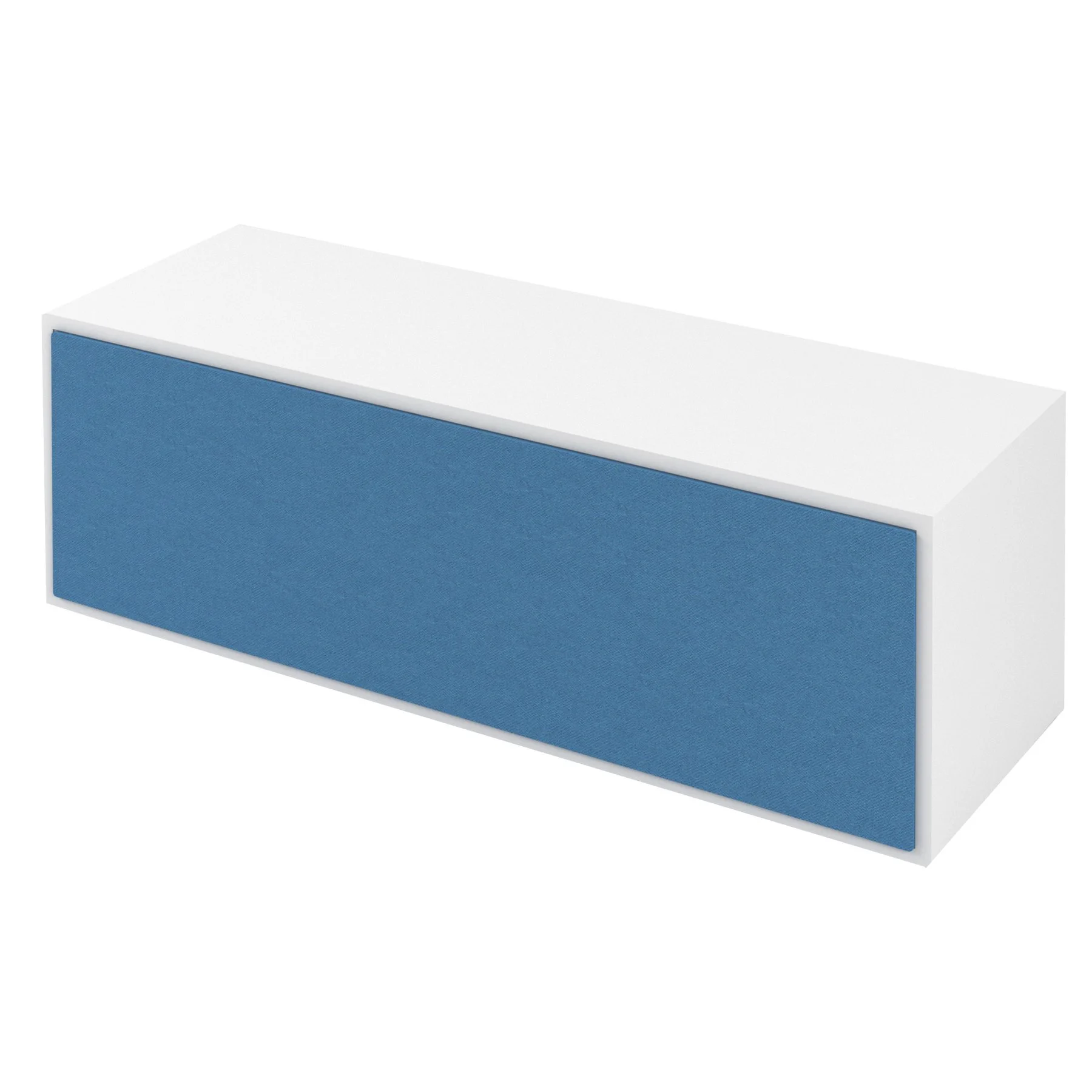Back panel for Narbutas cabinet, upholstered, 1162 x 334 x 7 mm, Synergy fabric, blue