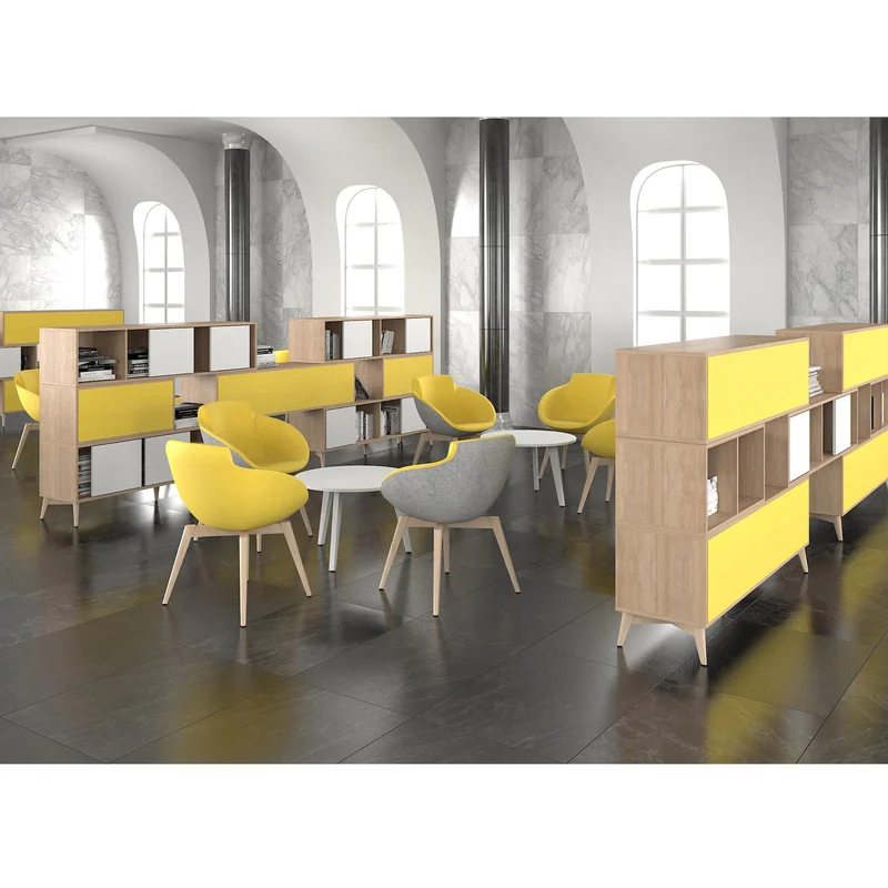 Стелаж Narbutas Choice, 800 x 400 x 370 mm, ПДЧ, меламин избелен дъб, меламин избелен дъб