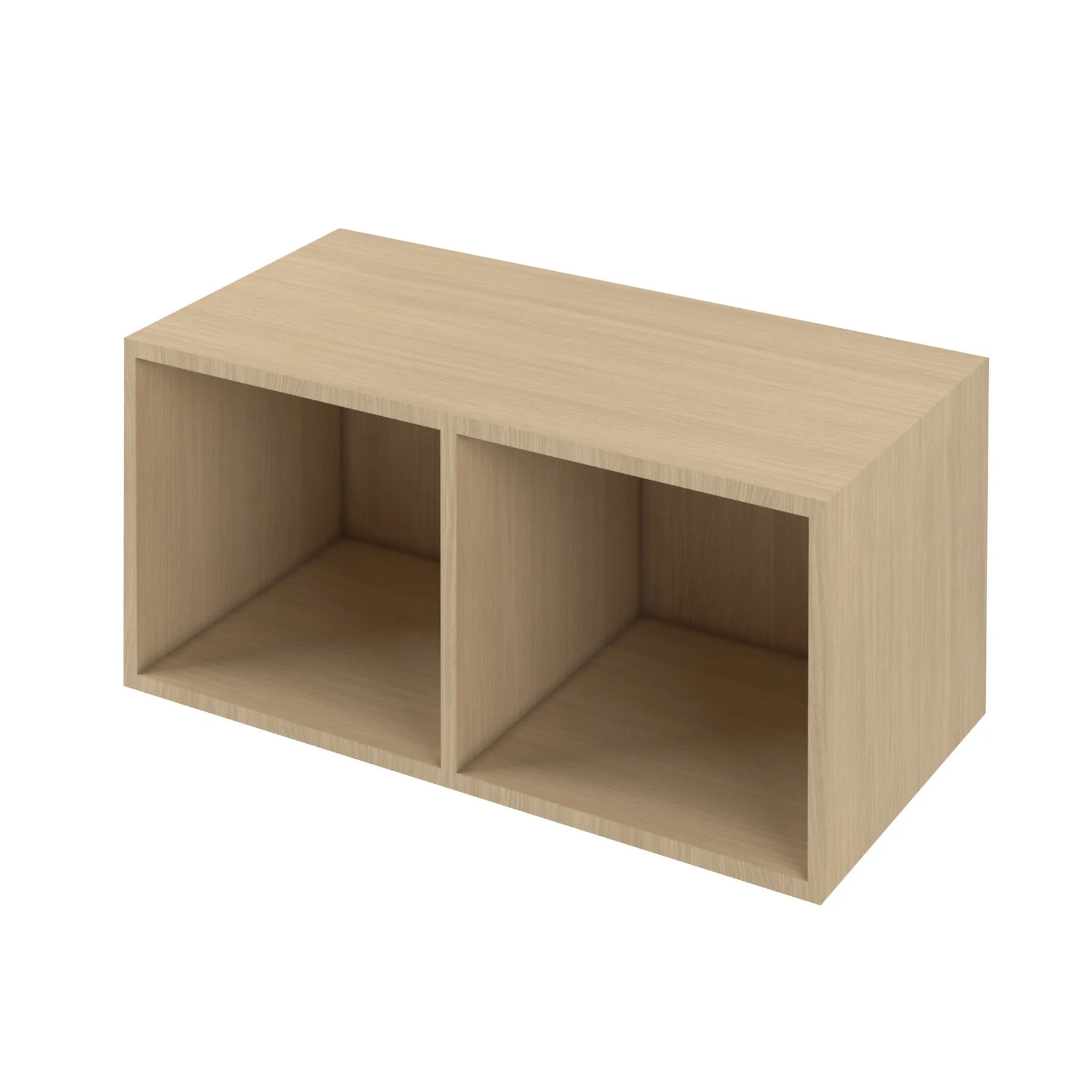 Shelf Narbutas Choice, 800 x 400 x 370 mm, chipboard, bleached oak melamine, bleached oak melamine