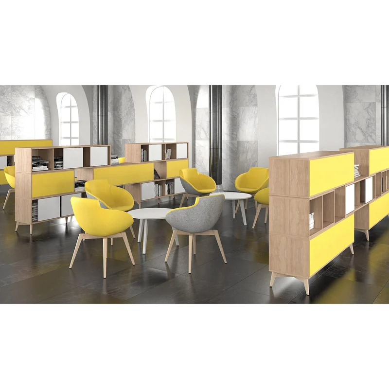Cabinet Narbutas Choice, sliding doors, 1600 x 400 x 370 mm, chipboard 18 mm, amber oak melamine