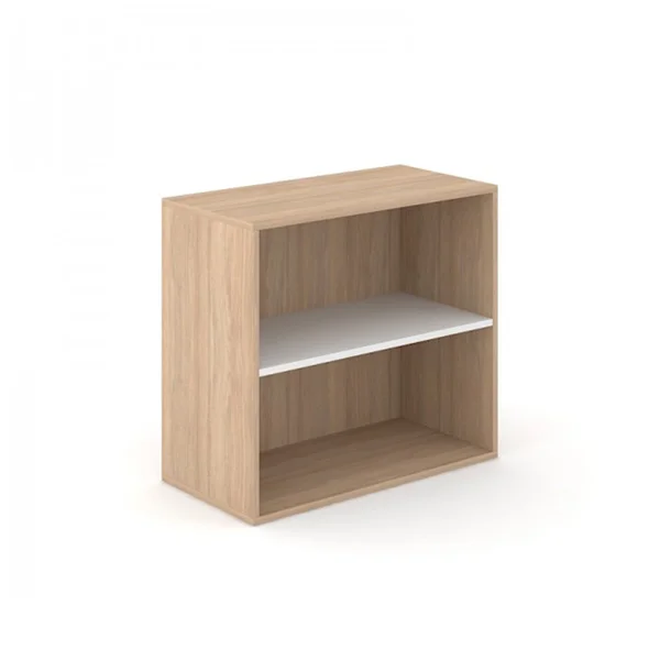 Shelf Narbutas Choice, 800 x 400 x 720 mm, chipboard, white shelf, amber oak melamine
