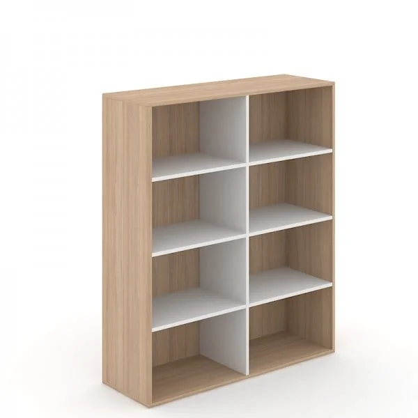 Shelf Narbutas Choice, 1200 x 400 x 1425 mm, chipboard, bleached oak melamine, bleached oak melamine