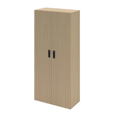 Гардероб Narbutas Choice, 800 x 420 x 1780 mm, меламин избелен дъб, меламин избелен дъб, черна дръжка