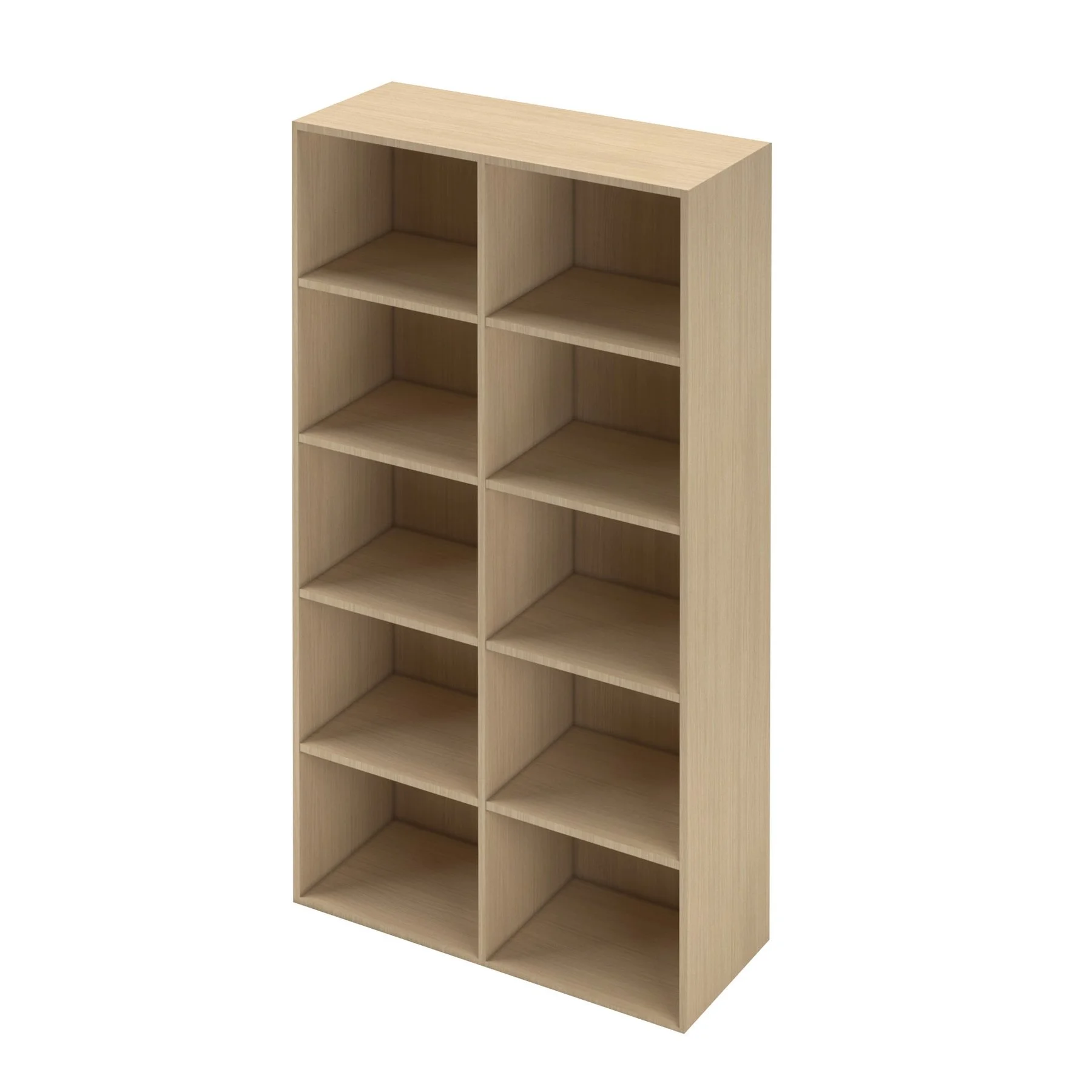 Shelf Narbutas Choice, 1000 x 400 x 1780 mm, chipboard, bleached oak melamine, bleached oak melamine