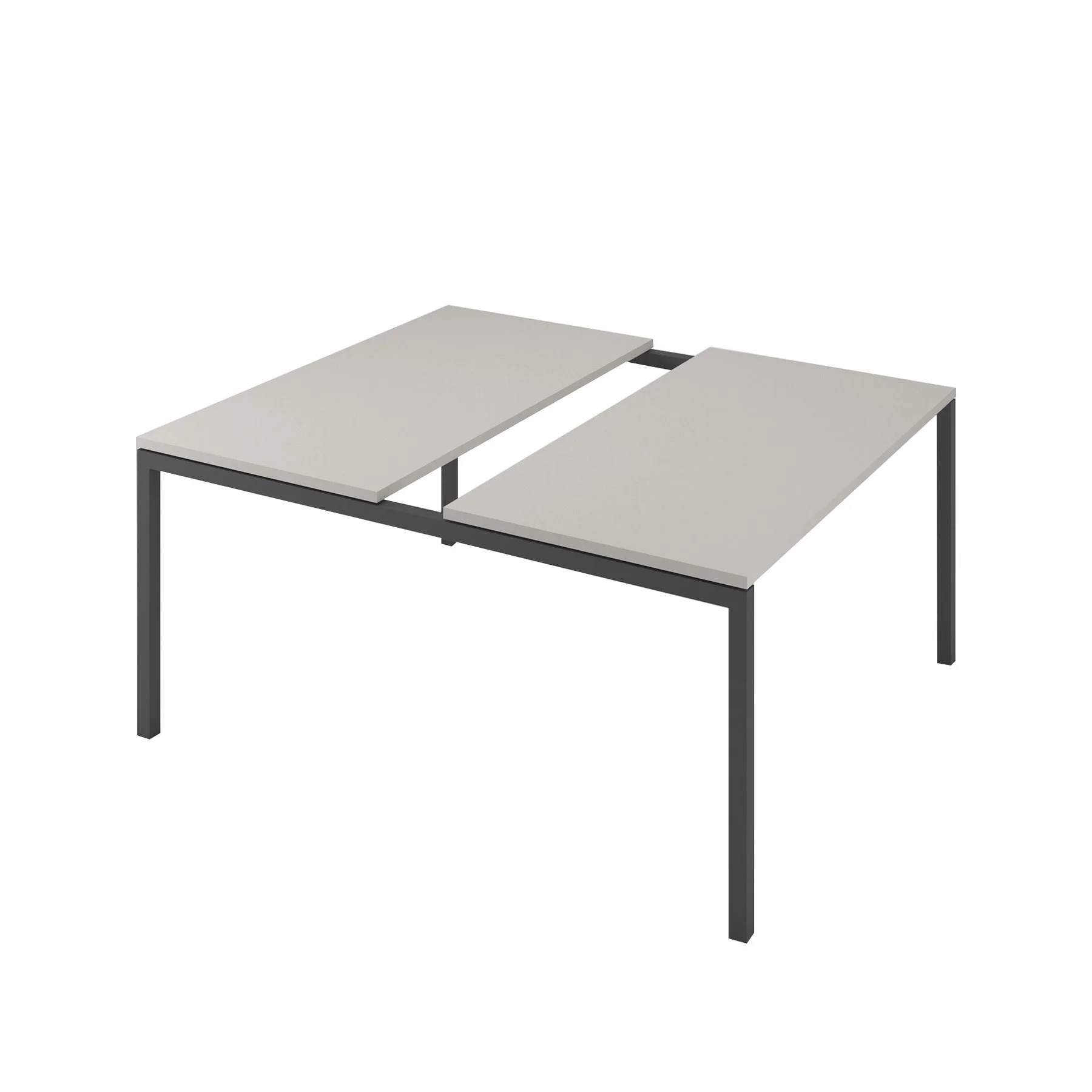 Conference table Narbutas Nova, 1400 x 1640 x 740 mm, rectangular top, chipboard 25 mm, melamine top