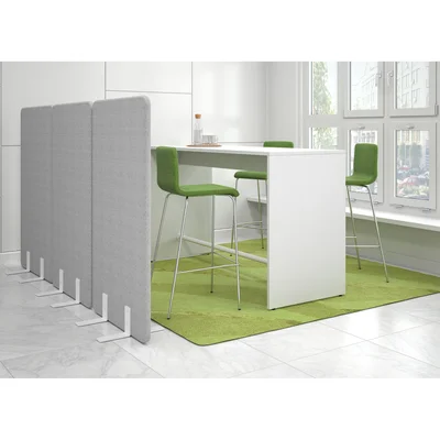 High table Narbutas Light, 1600 x 700 x 1050 mm, 25 mm particleboard, white melamine, white metal
