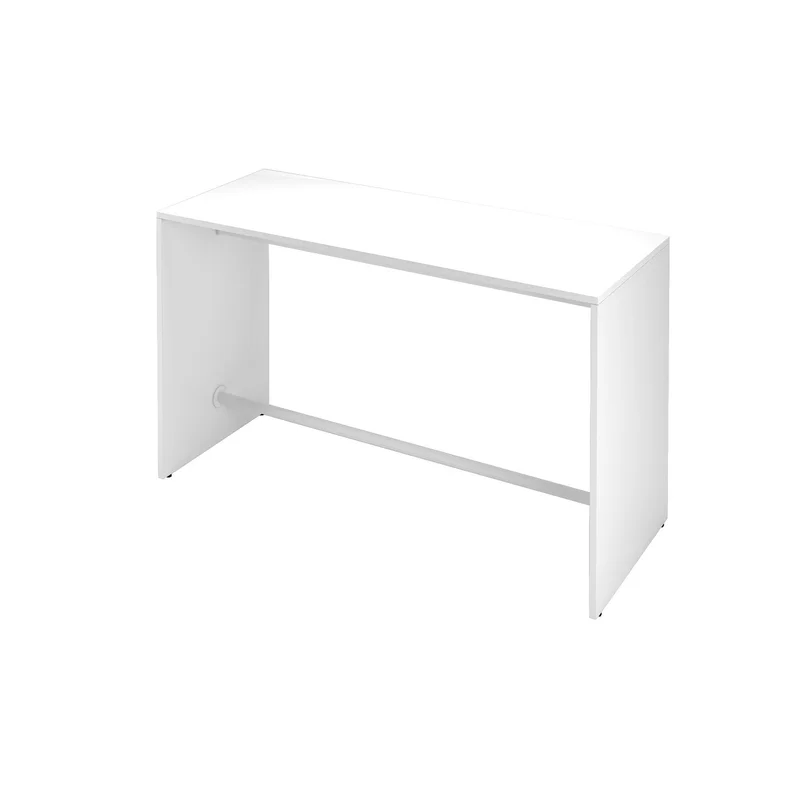 High table Narbutas Light, 1800 x 700 x 1050 mm, rectangular top, 25 mm particleboard, white melamine, white metal