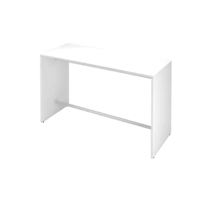 High table Narbutas Light, 1800 x 700 x 1050 mm, rectangular top, 25 mm particleboard, white melamine, white metal