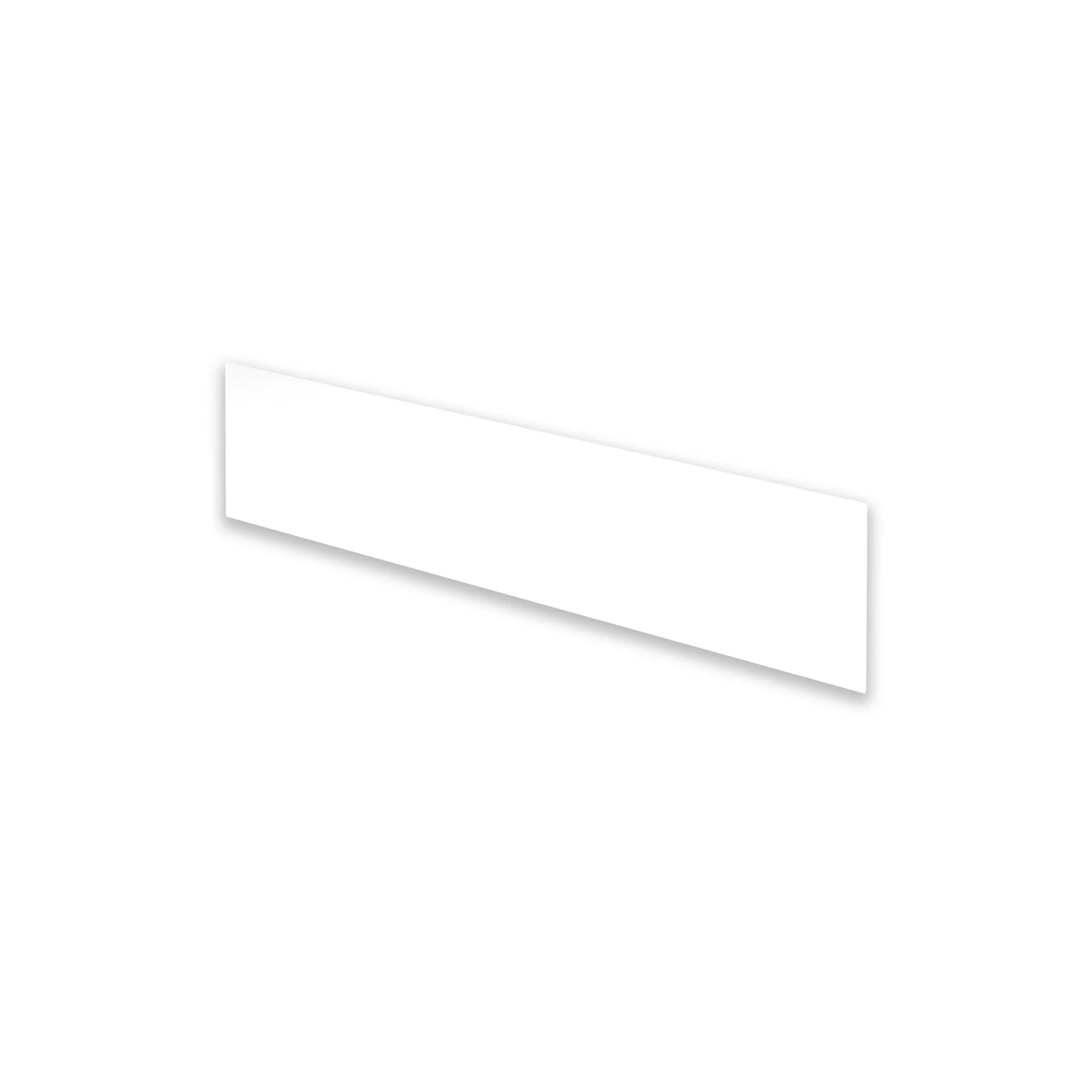 Partition for desk Air, 130 x 31.4 cm, white plexiglass