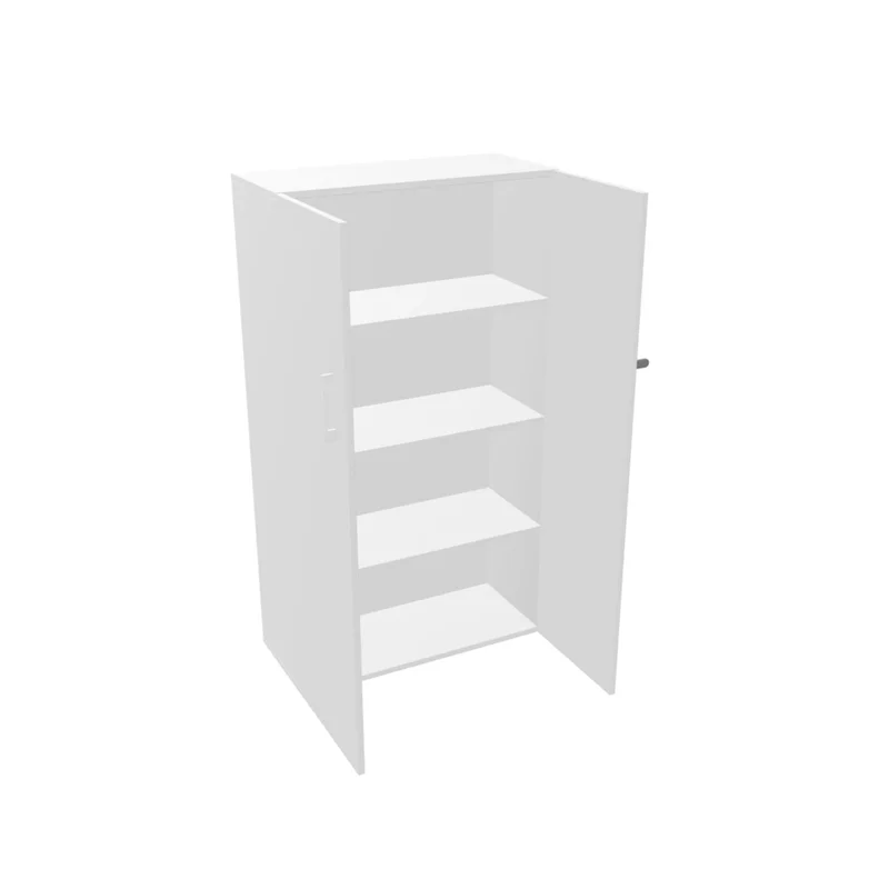 Стелаж Narbutas Nova Basic, 800 x 340 x 1444 mm, ПДЧ 18 mm, бял меламин