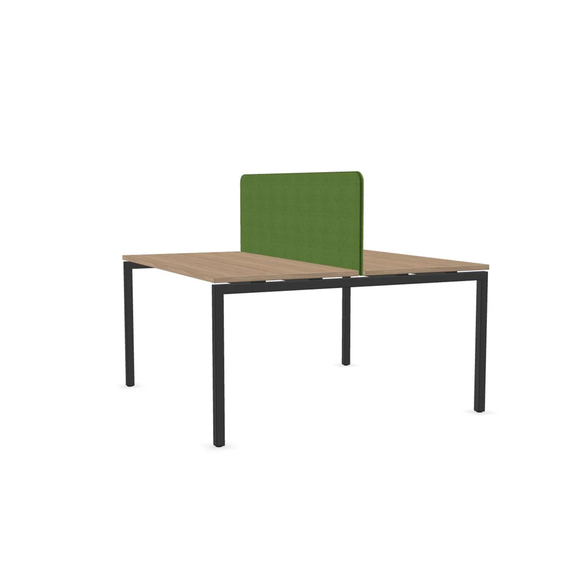 Partition panel Narbutas Nova Fabric, for double desks, 1400 x 20 x 450 mm, green