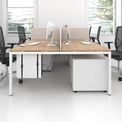 Partition panels for desks Narbutas Nova Fabric, 350 mm, fabric Velito Presto light mint, 12 mm particleboard, black metal