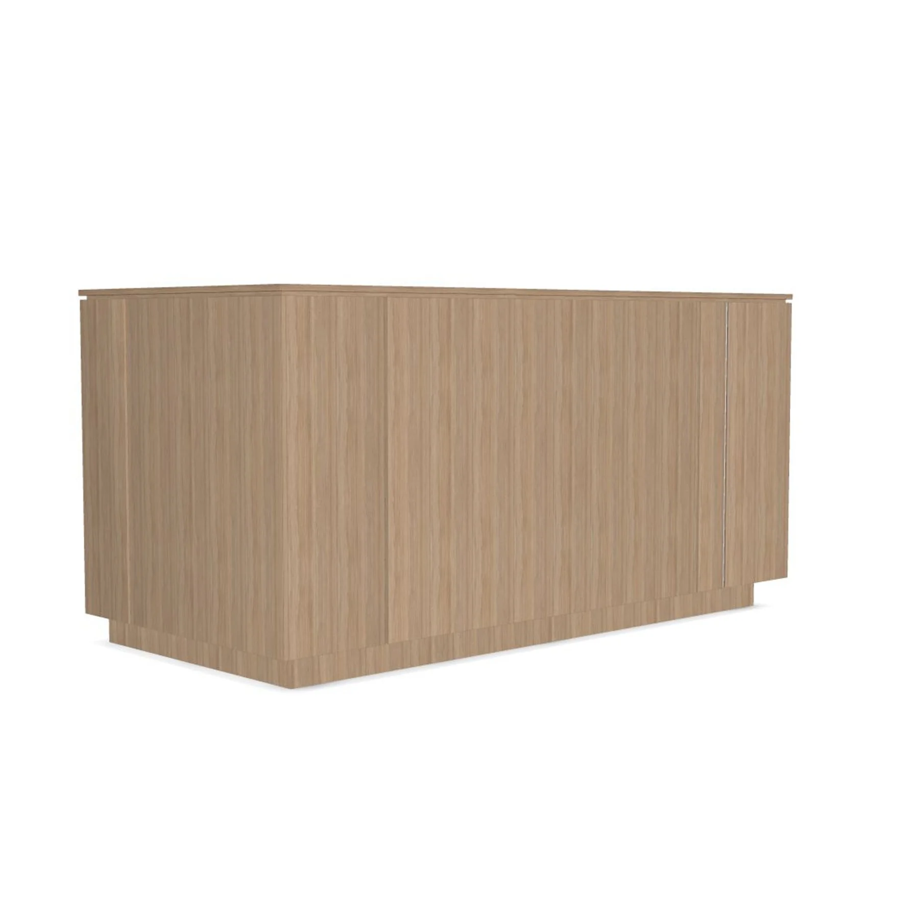 Reception Narbutas Ice, 2204 x 1022 x 1100 mm, amber oak and white