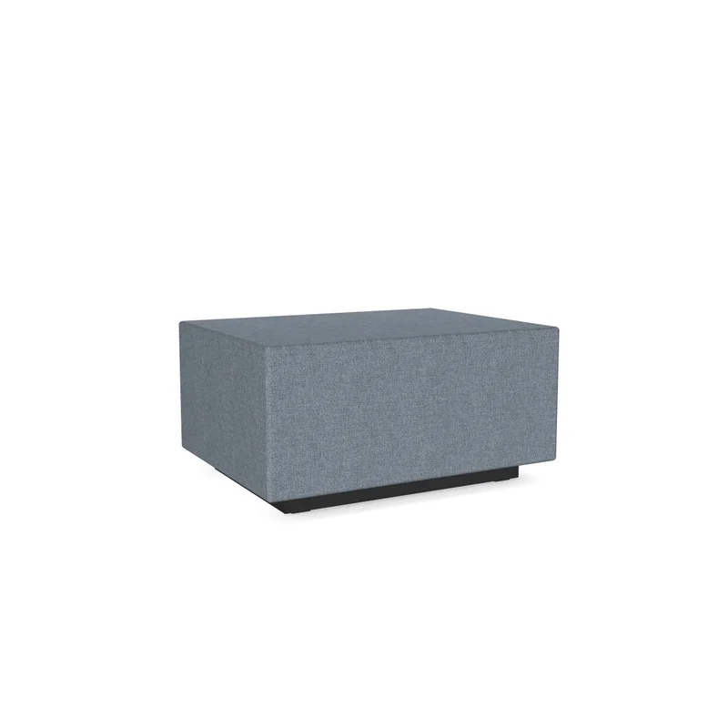 Modular soft seating Narbutas Jazz Chill Out, rectangle, 800 x 600 x 400 mm, non-flammable textile, light blue melange