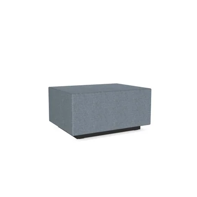 Modular soft seating Narbutas Jazz Chill Out, rectangle, 800 x 600 x 400 mm, non-flammable textile, light blue melange