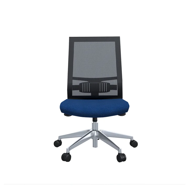 Office chair Narbutas Eva.II, 680 x 680 x 1025 mm, fabric Bondai, synchronous mechanism, blue, black mesh