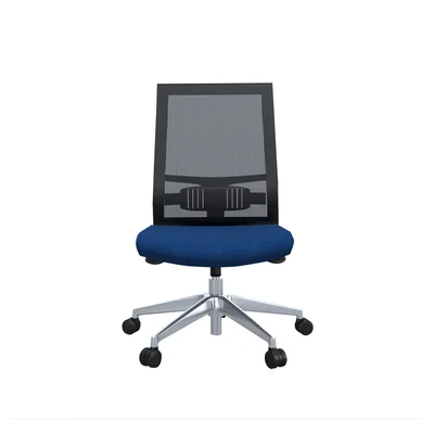Office chair Narbutas Eva.II, 680 x 680 x 1025 mm, fabric Bondai, synchronous mechanism, blue, black mesh
