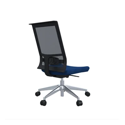 Office chair Narbutas Eva.II, 680 x 680 x 1025 mm, fabric Bondai, synchronous mechanism, blue, black mesh