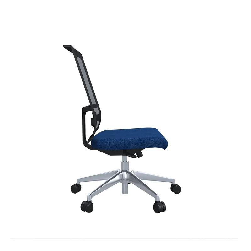 Office chair Narbutas Eva.II, 680 x 680 x 1025 mm, fabric Bondai, synchronous mechanism, blue, black mesh