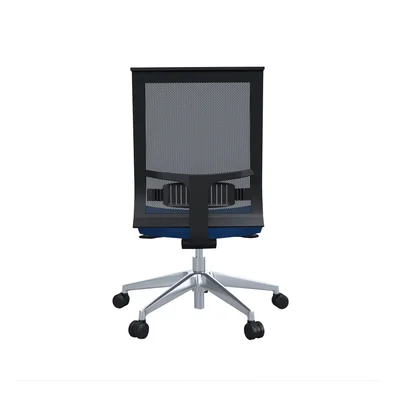 Office chair Narbutas Eva.II, 680 x 680 x 1025 mm, fabric Bondai, synchronous mechanism, blue, black mesh