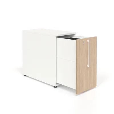 Desk container Narbutas Boxi, left, 420 x 820 x 740 mm, with castors, particleboard