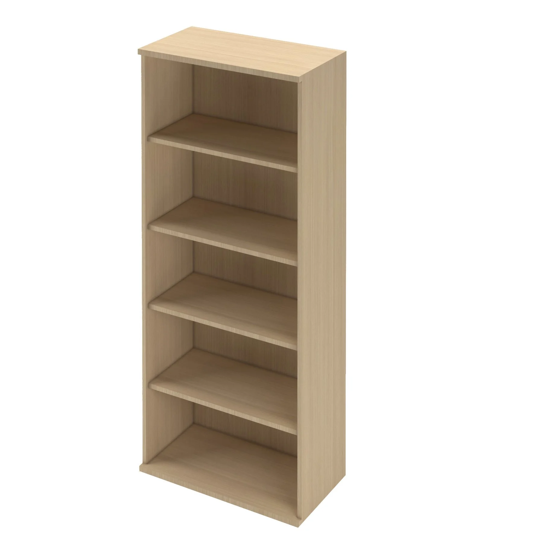 Cabinet Narbutas Uni, 800 x 425 x 1874 mm, 18 mm particleboard, melamine bleached oak
