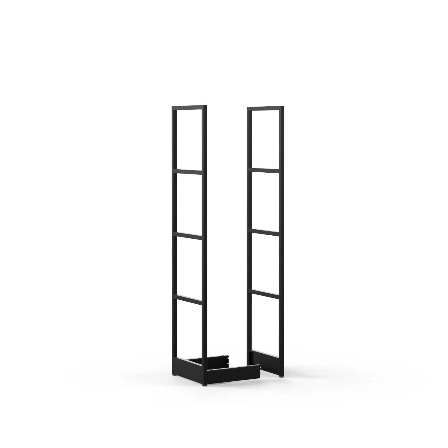 Metal frame Narbutas Combus, end, 800 x 400 x 1635 mm, 25 mm particleboard, black