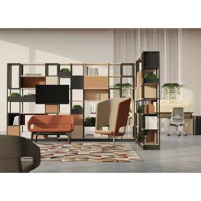 Комплект Narbutas Combus, 4 рафта и затворена кутия, 750 х 400 х 25 х 785 mm, ПДЧ 25 mm, кехлибарен дъб