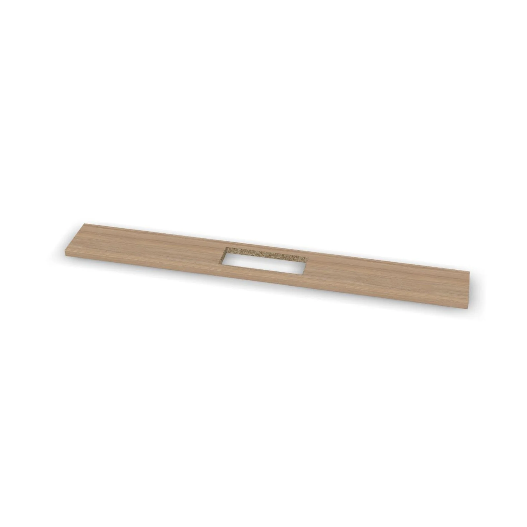 Connecting top for conference table Narbutas Nova, 1400 x 180 x 25 mm, 25 mm particleboard, melamine amber oak