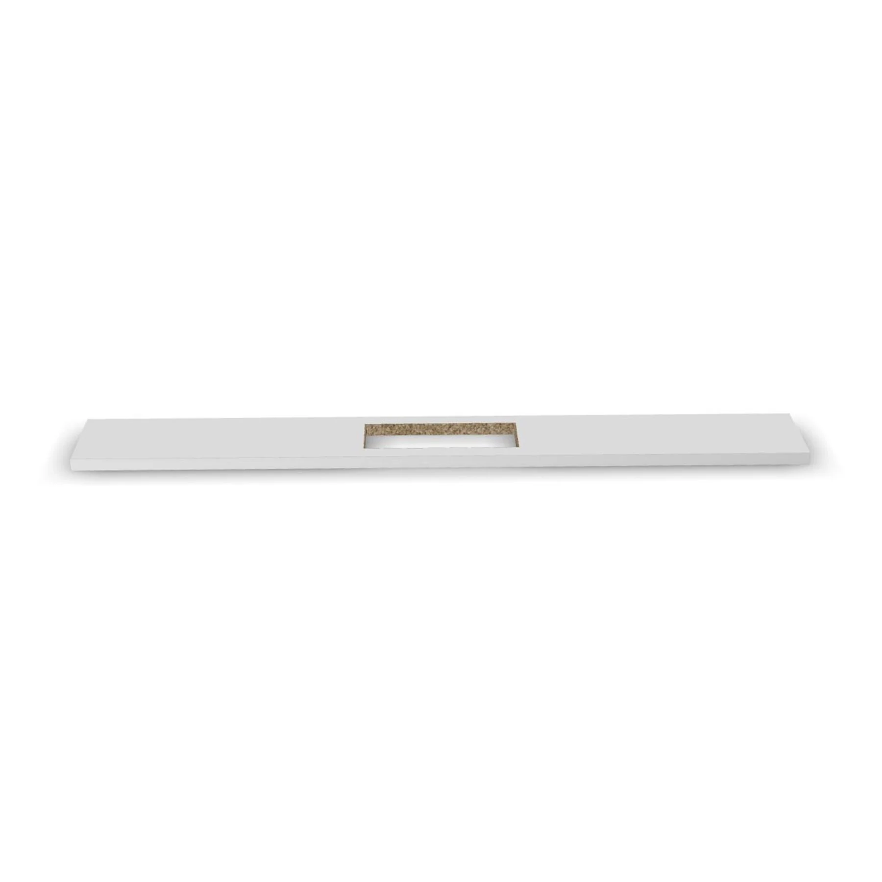 Connecting top for conference table Narbutas Nova, 1400 x 180 x 25 mm, 25 mm particleboard, white melamine