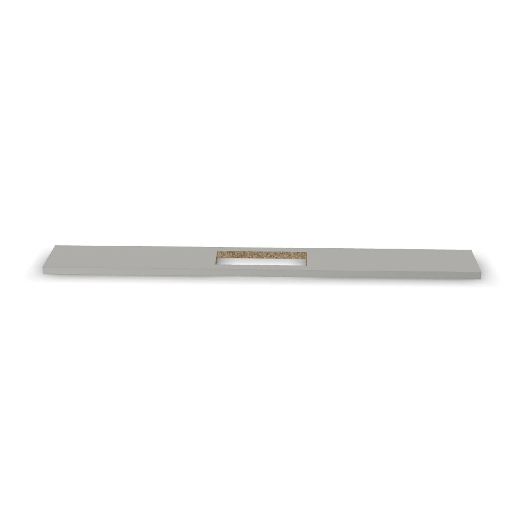 Connecting top for conference table Narbutas Nova, 1400 x 180 x 25 mm, 25 mm particleboard, pearl grey melamine