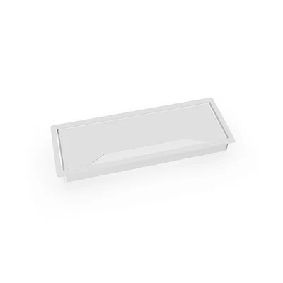 Cable cover Narbutas, 317 x 119 x 27 mm, metal, white
