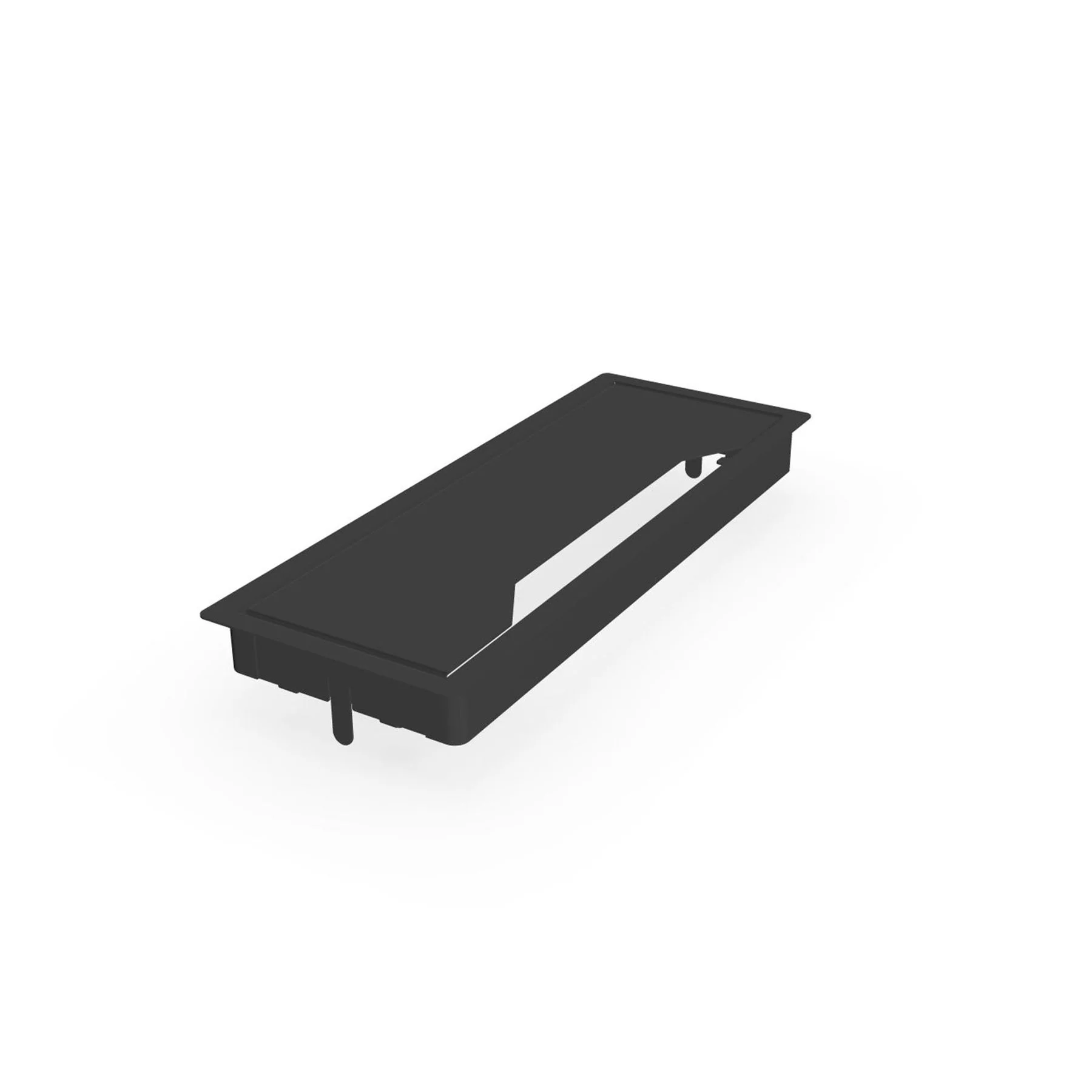 Cable cover Narbutas, 317 x 119 x 27 mm, metal, dark grey