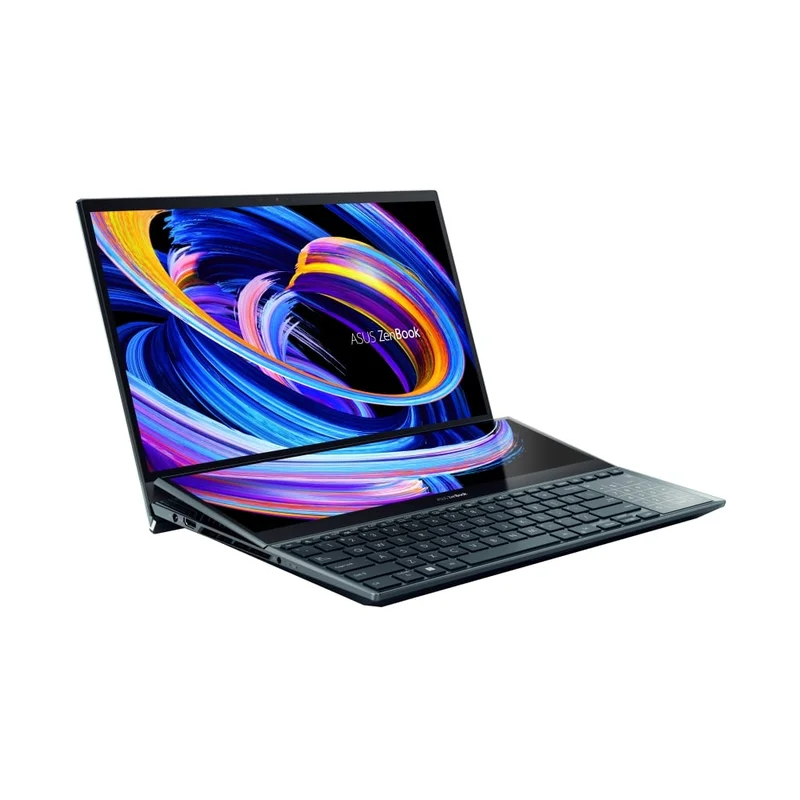Laptop Asus ZenBook Duo 15, 90NB0V21-M000P0, 15.6'', Intel Core i9, 1 TB SSD, 32 GB RAM, Windows 11 Pro, NVIDIA GeForce RTX 3080, blue