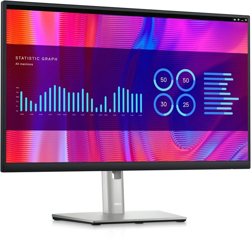 Monitor Dell P2423DE, 23.8'', LED, 2560 x 1440, 300 cd/m2, 8 ms, HDMI, USB, black