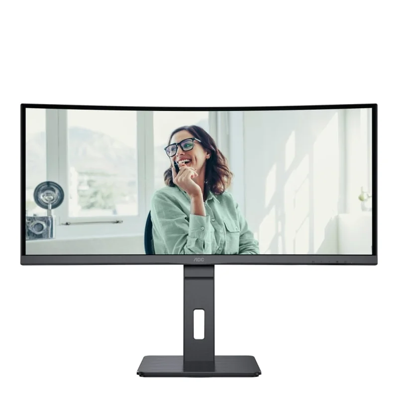 Monitor AOC CU34P3CV, 34'', WLED, 3440 x 1440, 300 cd/m2, 4 ms, HDMI, curved, black