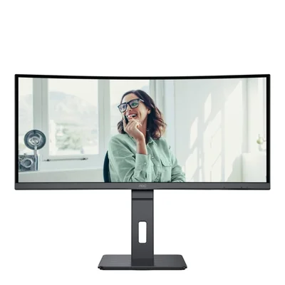 Monitor AOC CU34P3CV, 34'', WLED, 3440 x 1440, 300 cd/m2, 4 ms, HDMI, curved, black